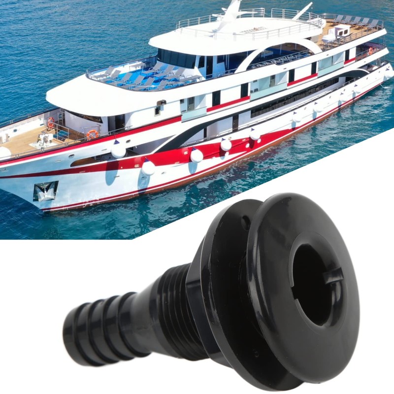Qiilu Thru hull fitting 3/4 Boat Through Hull Connector 3/4in