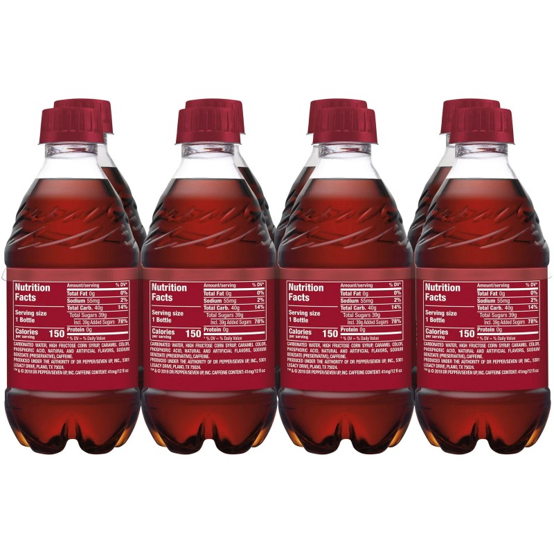 Dr Pepper Soda Pop, 12 fl oz, 8 Pack Bottles
