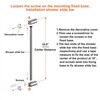 Shower Slider bar 18 Inches with Adjustable Handheld Shower Head