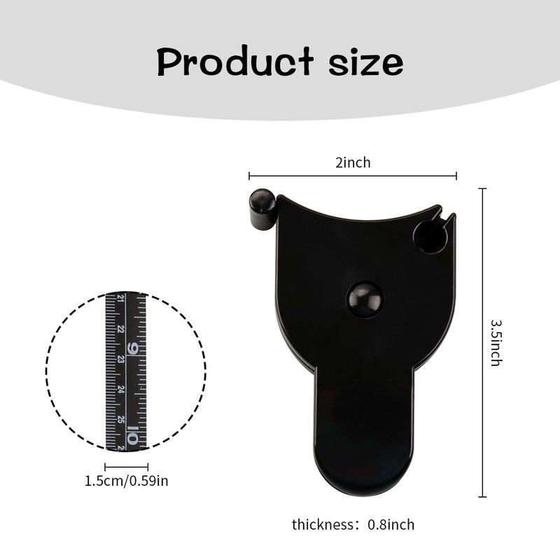 Tabanzhe Body Tape Measure - Automatic Tape Measure with Push-Button