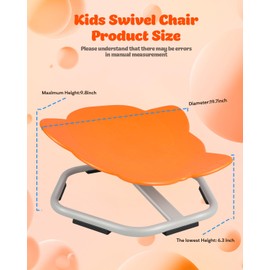 FAHKNS Autism Sensory Spinning Chair, Autism Spinning Chair for Kids Sensory, Sit and Spin Sensory Chair for Toddlers Overcoming Social Phobia and Training Body's Balance