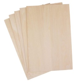 zalati Balsa Wood Sheets 10pcs for DIY Crafts House Toys Repairing Woodworking Supplies Wooden Plate Model - 50x200x1.5mm/ 2.0x7.9x0.06inch