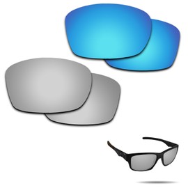 Fiskr Polarized Lenses Replacement for Oakley Jupiter Squared(OO9135) Sunglasses with Anti-scratch&Anti-saltwater&Anti-dust Coating(Blue & Silver)