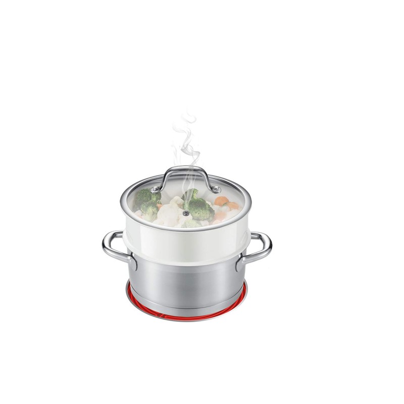 Tescoma 423010 Cestello per Cottura a Vapore, Plastica