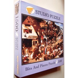 Pieter Bruegel (1528-1569) Find the Proverbs Studio Puzzle (1500 pieces)