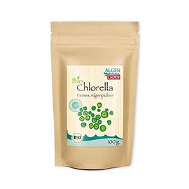 Algae Shop Organic Chlorella Powder - 100 g | Rich in Protein | High Quality | Raw Food | Vegan