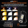 Switchback LEDMIRCY Rock Lights Kit White & Amber Strobe Rock