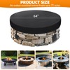 Permade Fire Pit Cover Round, 64-71 Inch Outdoor Built in