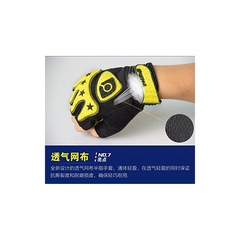 Breathable Sport Fitness Gel Gloves Half Finger Cycling Gloves Qepae