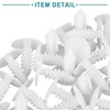 ACROPIX Universal Bolt Rivets Fasteners Trim Panel Retainer Clips White