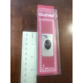 No Brand Masonic Masons Money Clip - Silver / Stainless Steel with square And Compass