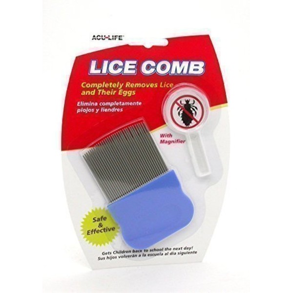 Health Enterprises Lice Comb Standard Medicomb With 5X Magnifier, each (Pack of 2)