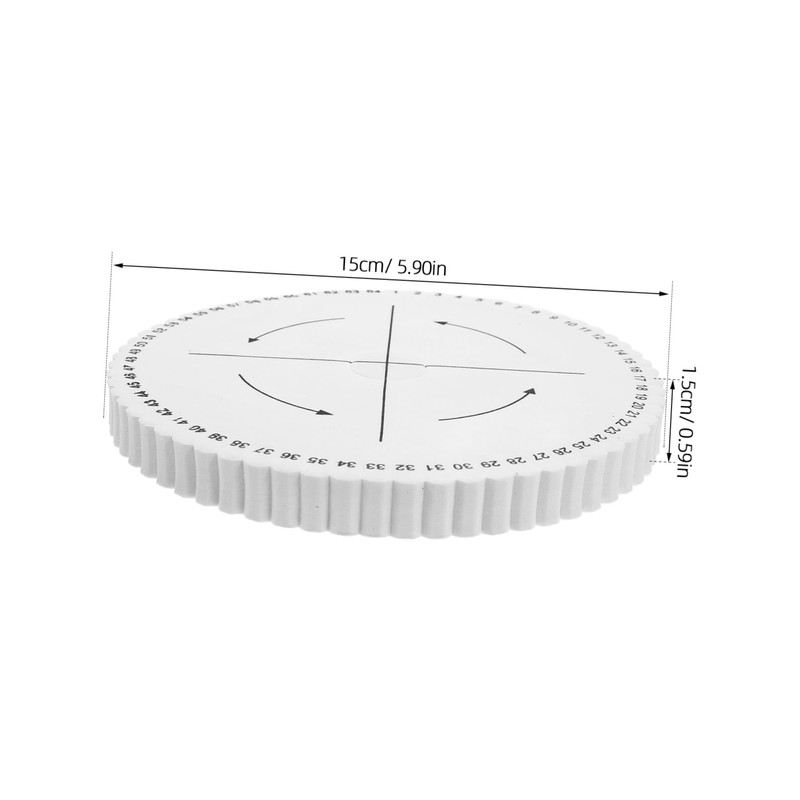 IWOWHERO Kumihimo Braiding Board Slot Thick Braided Disk for Bracelet