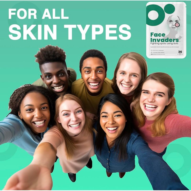 Face Invaders Acne Patches | Pack of 108 Translucent Hydrocolloid