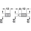 cyclingcolors 10x Furniture Connectors Metal Guide Pin Connecting Pins for