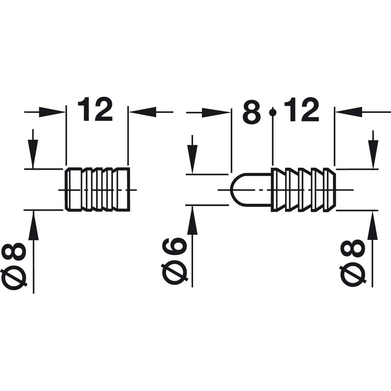 cyclingcolors 10x Furniture Connectors Metal Guide Pin Connecting Pins for