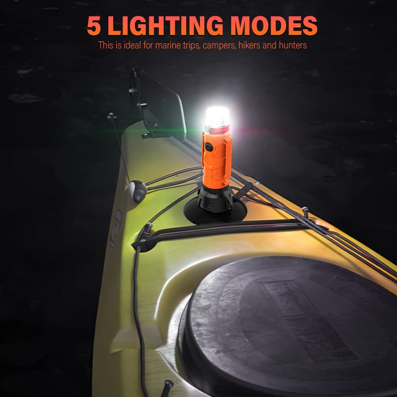 GOODSMANN Boat LED All Round Signal Light with Suction Cup