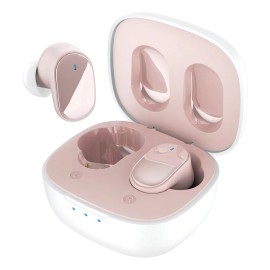 Auriculares In-Ear Gamer Inalmbricos HTC TWS7 Rosa Con Luz Led Audifonos Manos Libres Audifonos Bluetooth Deportivos                                  