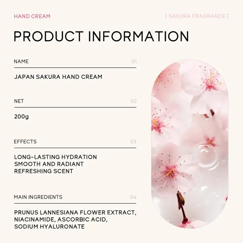 2026-nuevo.* Crema De Manos Laikou Sakura 200 G Glow E