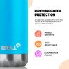 Mollcity - Botella de agua para niños, de acero inoxidable