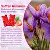 2 Pack Saffron Gummies, 10-in-1 Saffron Supplement, Strawberry Flavor