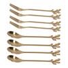 8Pcs Branch Design Coffee Spoon Stainless Steel Fruit Fork Dessert