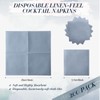 Janlaugh 200 Pcs Dusty Blue Disposable Napkins 10" x 10"