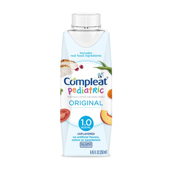 Compleat Pediatric Tube Feeding Formula, Unflavored, 8.45 Fl Oz (Pack of 24)