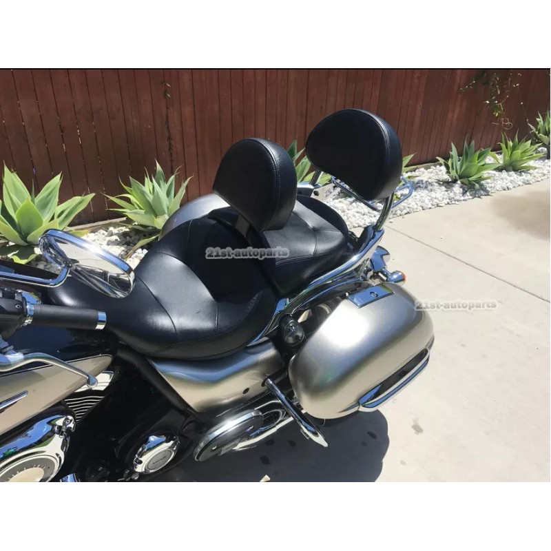 21ST Driver Backrest + Pad Mount Quick Release Fit Kawasaki