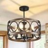 SHIANDAR Light Fixture Ceiling Mount Kitchen 4 Light Semi Flush