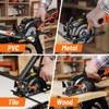 DOVAMAN Circular Saw, 5.8A 4-1/2" Circular Saw w/Laser, Metal Auxiliary