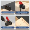 Woodworking Inclined Hole Fixture Black Aluminum Alloy 45 Degree Angle
