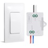 Milfra Self-Powered(No Battery Required) Wireless Light Switch and Receiver Kit,