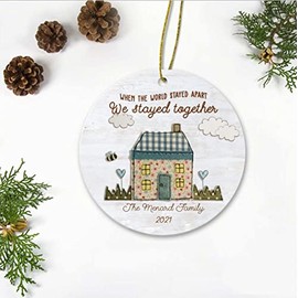 Special New Year Ornament For Your Family 2021 - When The World Stayed Apart We Stayed Together The Menard Family - Family Menard Ornament 3" Plastic Flat
