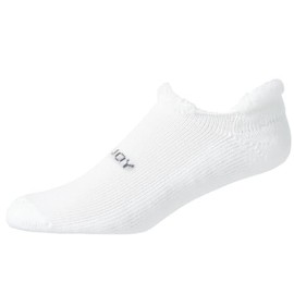 FootJoy Men's ComfortSof Roll-Top Socks, White, Fits Shoe Size 7-12