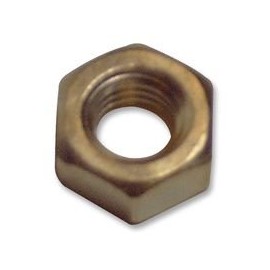 [UNBRANDED] M8 BRASS FULL NUT|NUTS HEX FASTENERS, HARDWARE, 50 X QTY - M8 Brass Full Nut