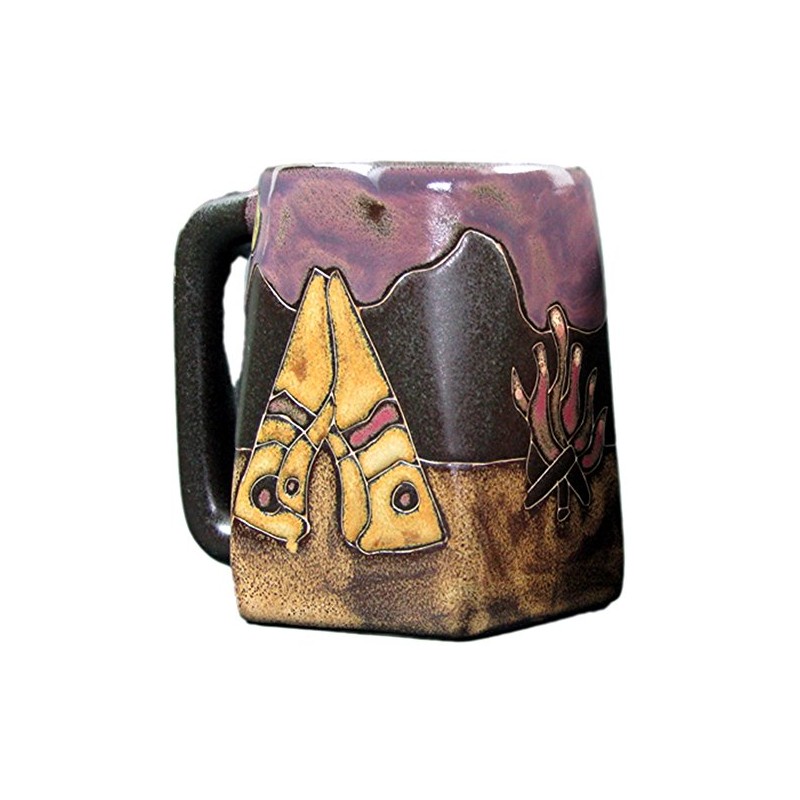 Mara Stoneware Mug - Tee Pee / Camp Fire 12