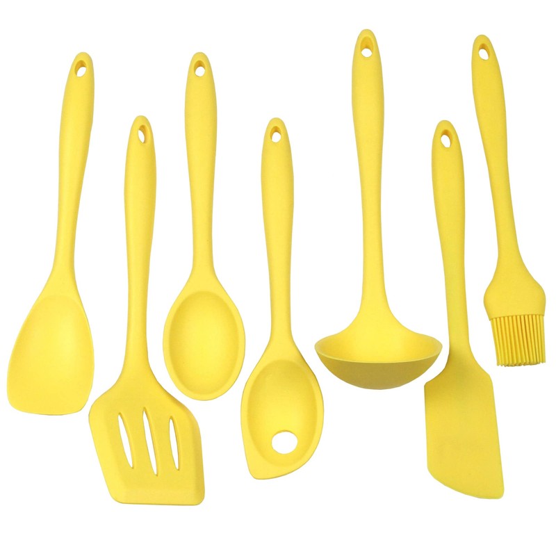 Chef Craft Premium Silicone Spoon Spatula, 11.5 inch, Yellow