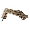 Full Overlay Cabinet Hinge, 35mm, 190-Degree, Steel BZP, Slide-On Cruciform