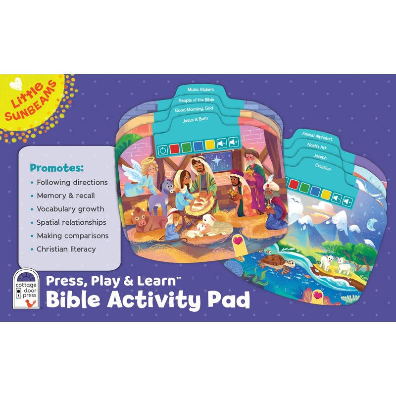 Bible Stories Early Learning Activity Pad