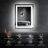 Snowdool LED Bathroom Mirror, 20"x28" Mirror with Front and Backlit,