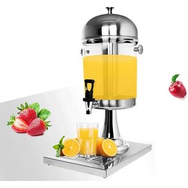 Drink Dispenser with Stand 4.4 Gallon 16L, Cold Beverage Dispenser With Stand, Iced Drink Dispenser for Parties Water Dispenser with Ice Container, Drip Tray,Spigot (2.2 GAL)