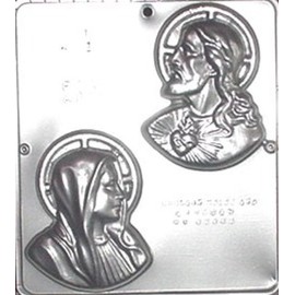 Religious Sacred Heart Jesus and Mary Chocolate Candy Mold 401