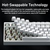 BOYI Lucky75 Aluminum CNC Quick Release Mechanical Keyboard,BT5.0/2.4G/Type-C Tri-Mode Custom
