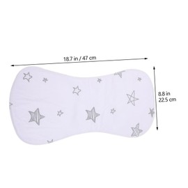 Totority 3Pcs Cotton Burp Cloths Absorbent Washable Bibs for Boys Soft Comfortable Burping Cloths for Feeding Nursing and Spit Up Cleanup Random Styles