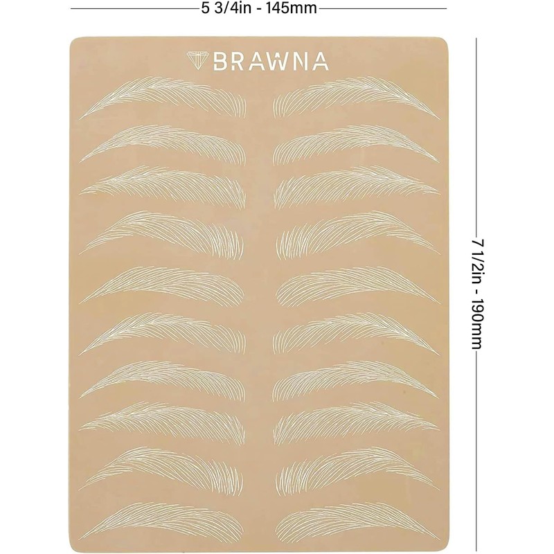 Piel de Práctica Microblading para Cejas 6 Pcs - Sin