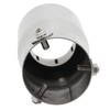 Exhaust Muffler 76mm/2.99in Mirror Polishing Stainless Steel Rear Muffler Exhaust