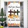 Ticuenicoa Fall for Jesus Door Banner, 72x35 Inch Religious Decor