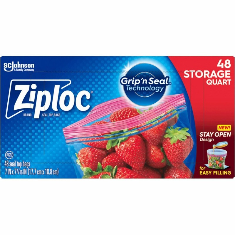 DRACB003103CT - Ziploc Double Zipper Storage Bags
