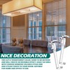 Blulu 3 Inch Valance Clips Window Blind Hidden Clip Clear